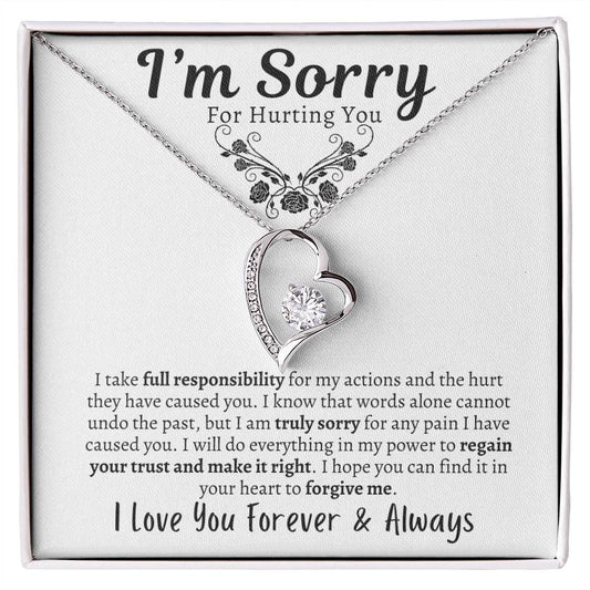 I'm Sorry - Forever Love Necklace - Say It With Ease