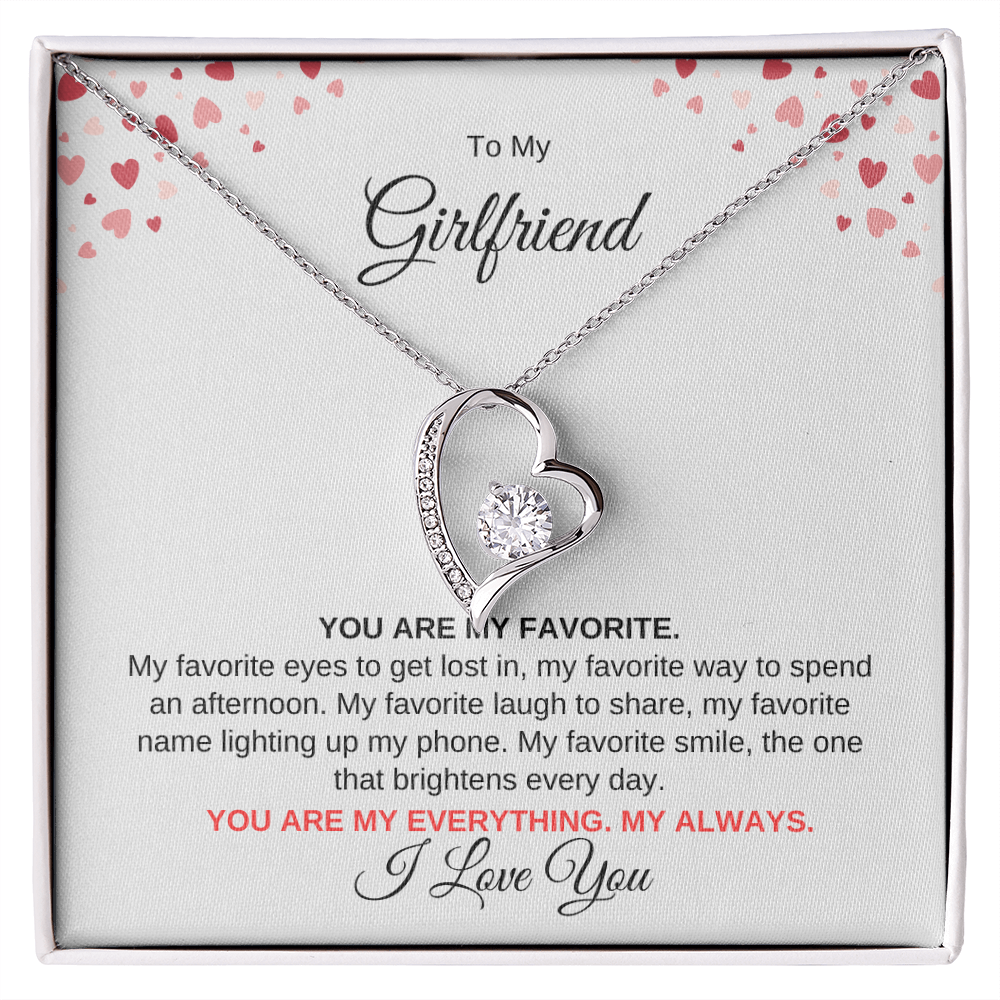 To My Girlfriend | Forever Love Necklace |  Valentine's Day Gift