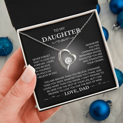 To My Daughter - Forever Love Necklace - Love, Dad