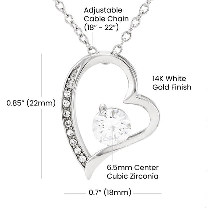 To My Beautiful Daughter - Forever Love Necklace - Say It With Ease