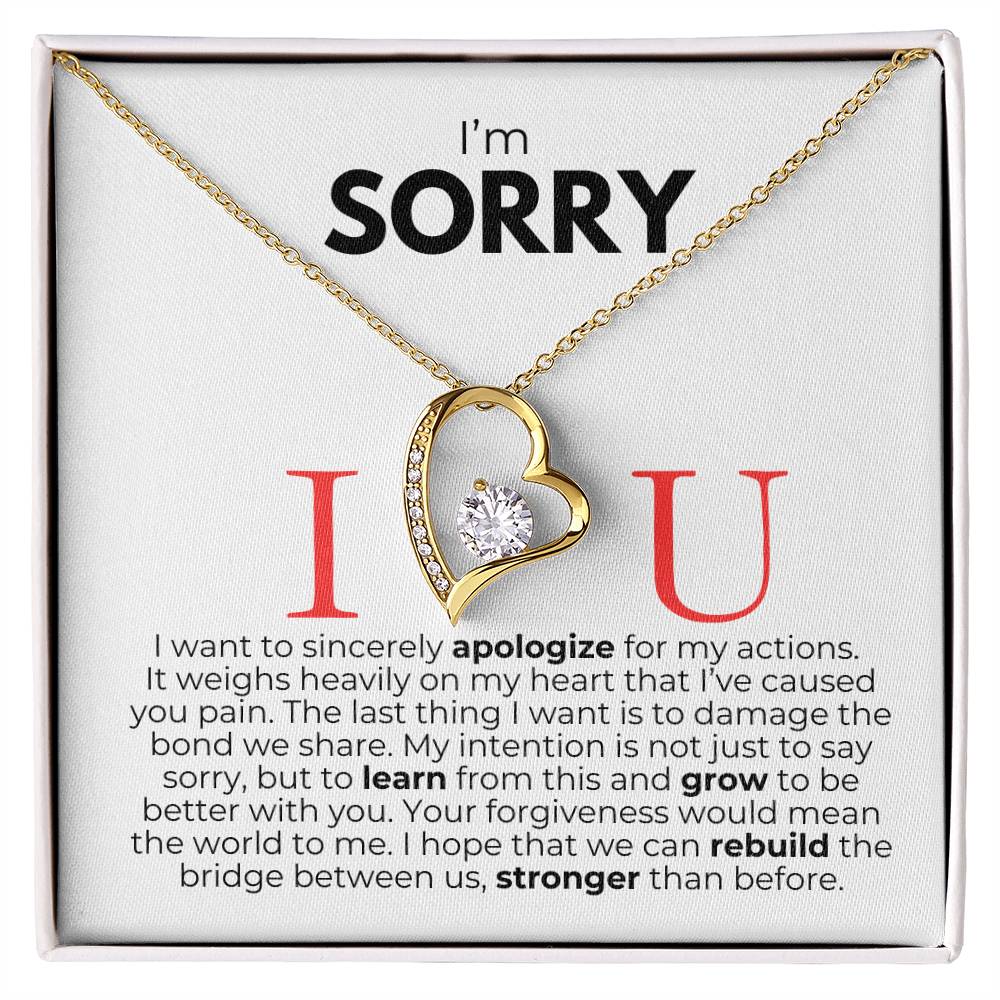 I'm Sorry - Forever Love Necklace - Say It With Ease