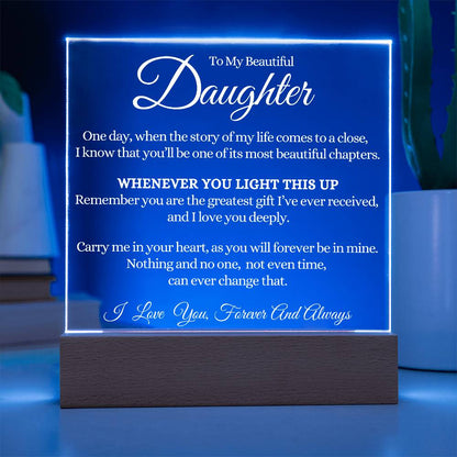 Most Beautiful Chapter - Daughter Acrylic Lamp