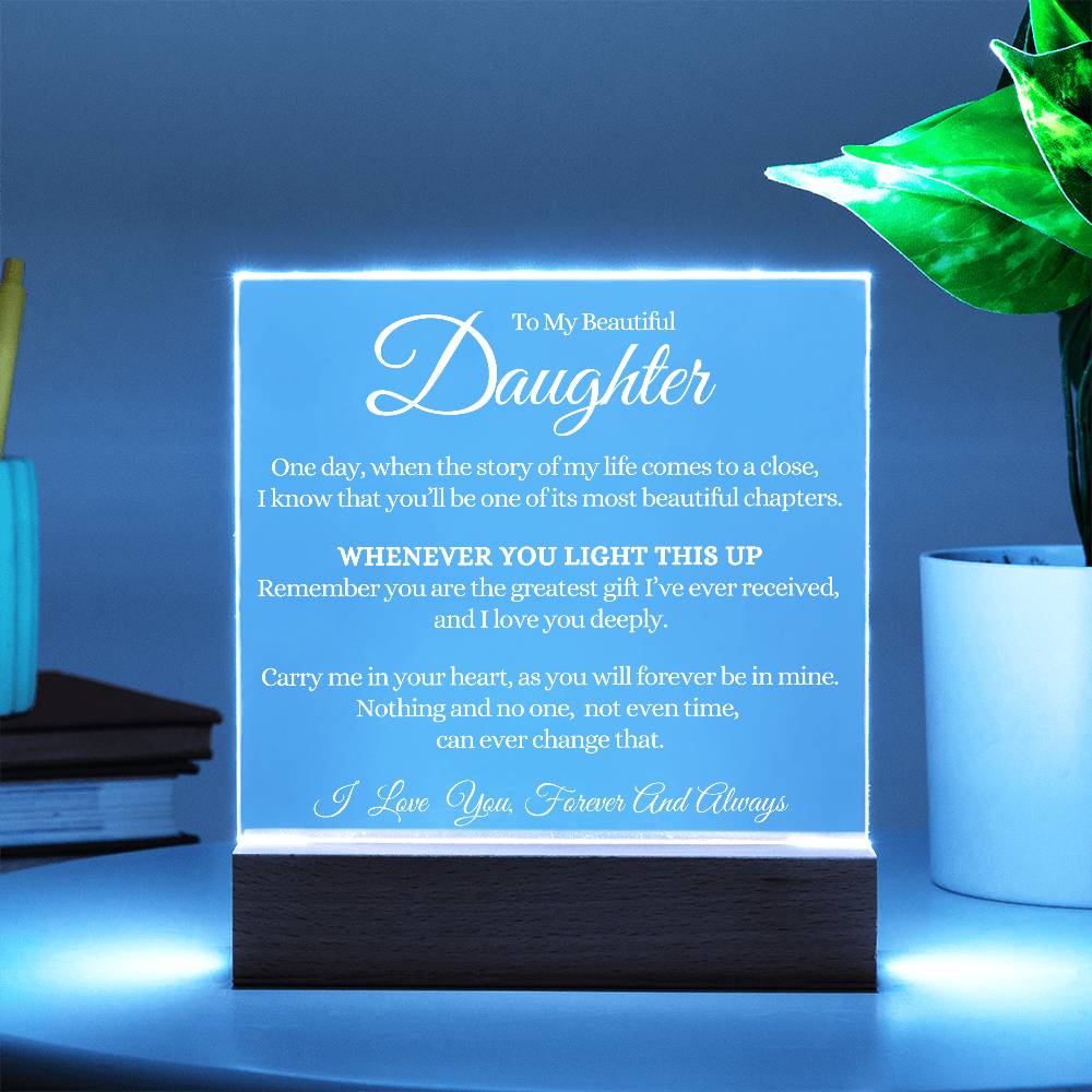 Most Beautiful Chapter - Daughter Acrylic Lamp