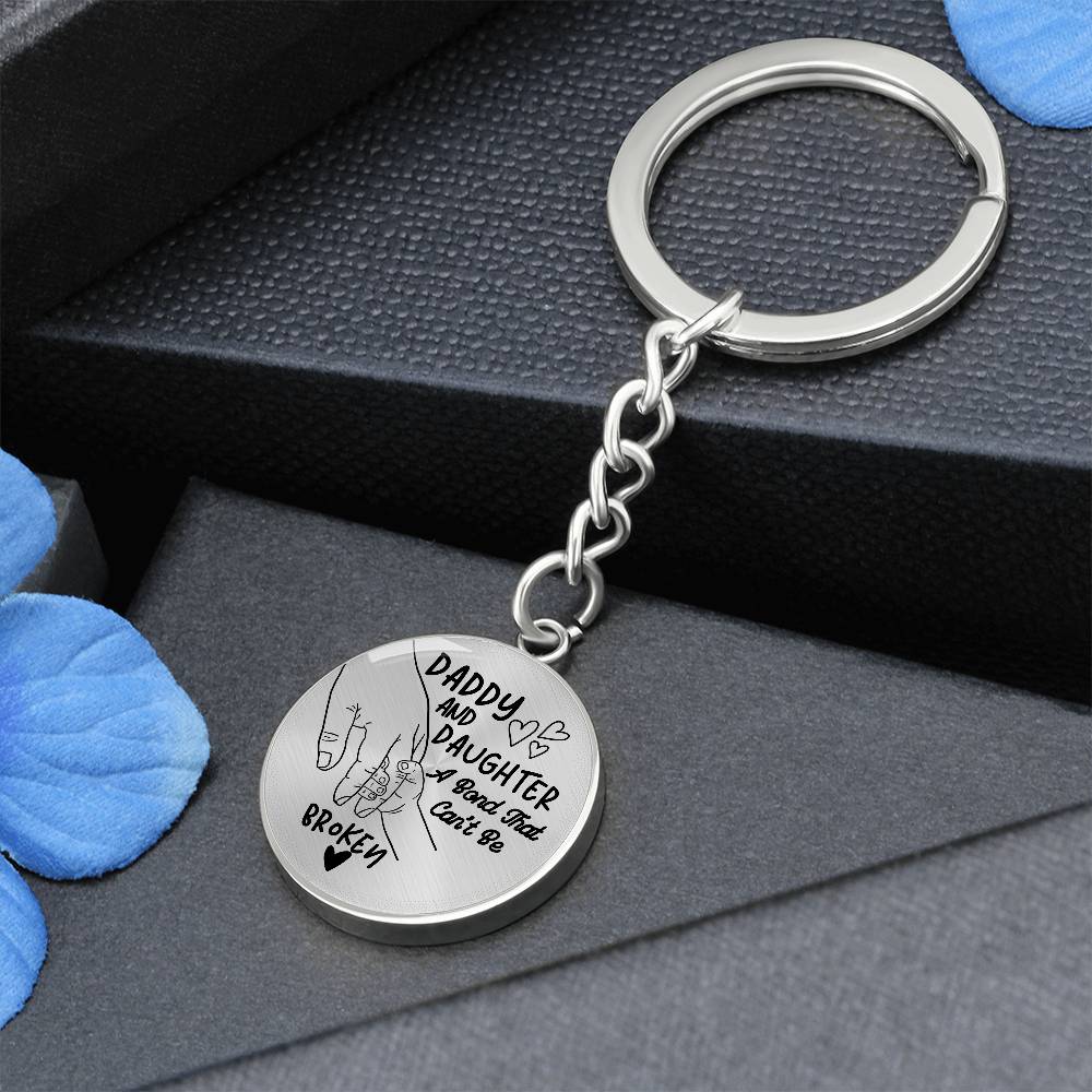 Daddy Daughter - Stainless Steel Keychain