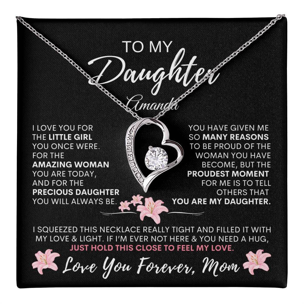 Personalized Proud You Are My Daughter, Necklace (WW)