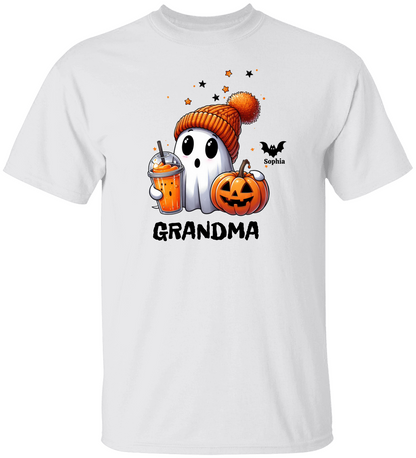 Personalized Fall Halloween Little Ghost Unisex Shirt - Say It With Ease