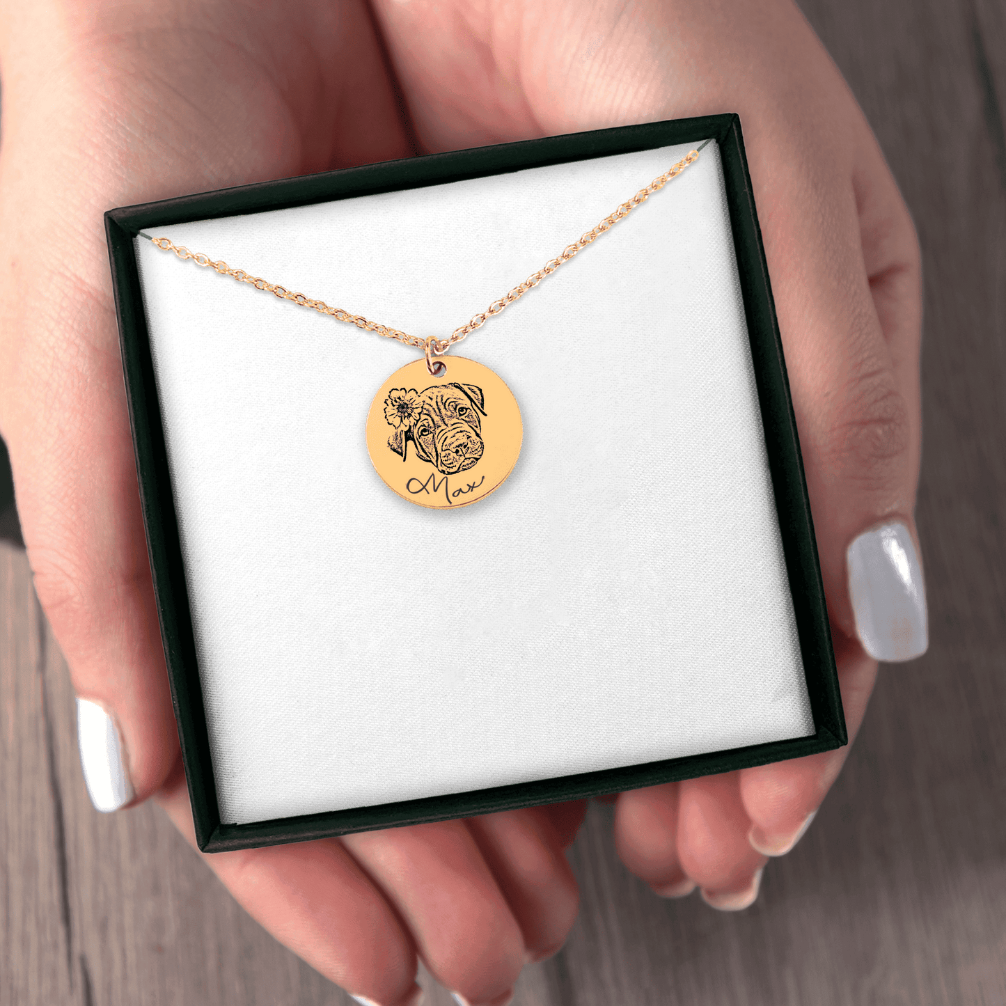 Personalized Dog Portrait Necklace