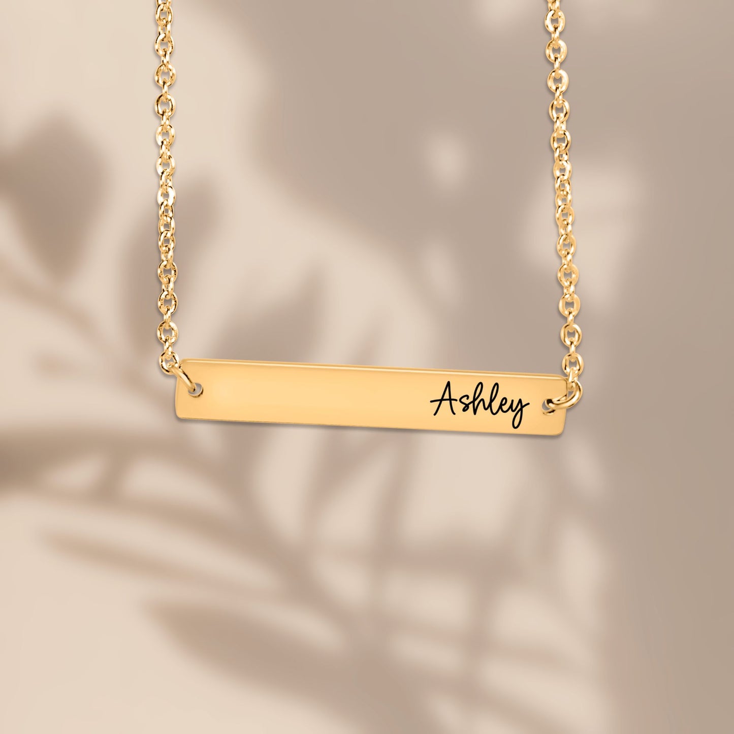 Through Thick and Thin Horizontal Bar Necklace