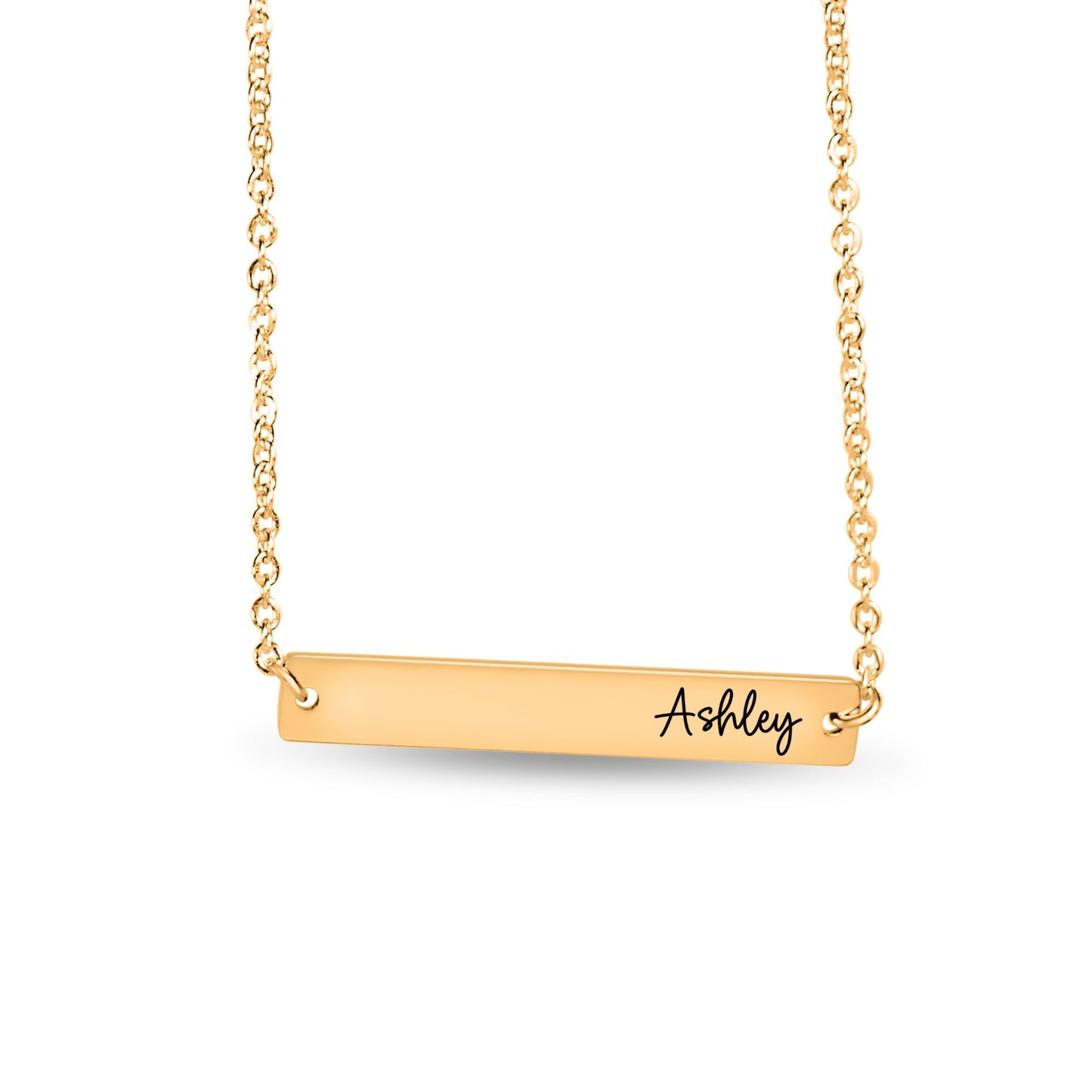 Through Thick and Thin Horizontal Bar Necklace