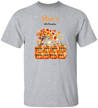 Personalized Little Pumpkins Fall T-Shirt