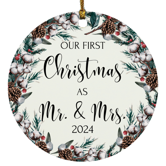 Our First Christmas As Mr. & Mrs. Ornament