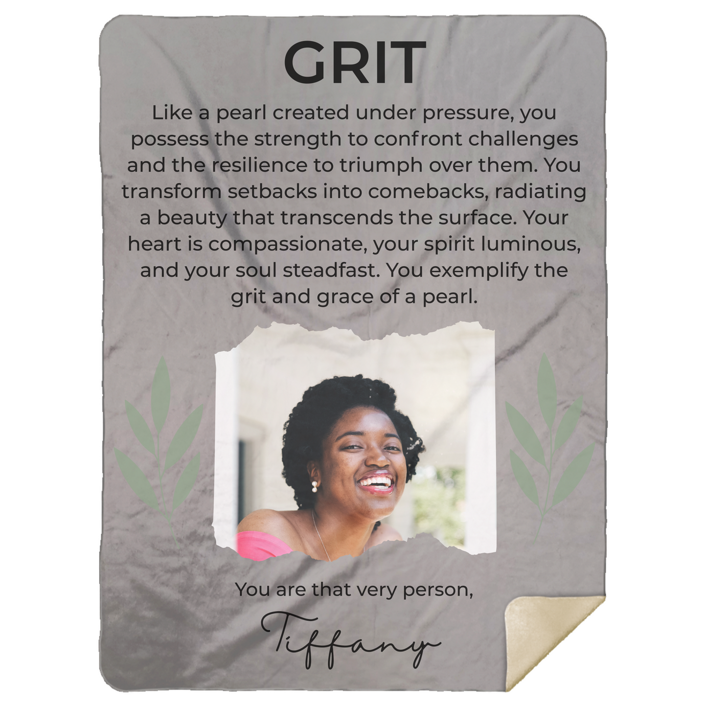 Personalized Empowerment Blanket – Inspirational Gift for Women