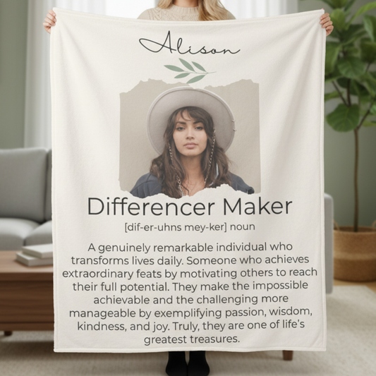Personalized Photo Blanket – Inspirational Gift for Women