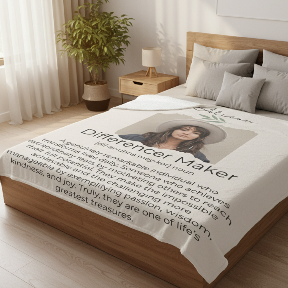 Personalized Photo Blanket – Inspirational Gift for Women