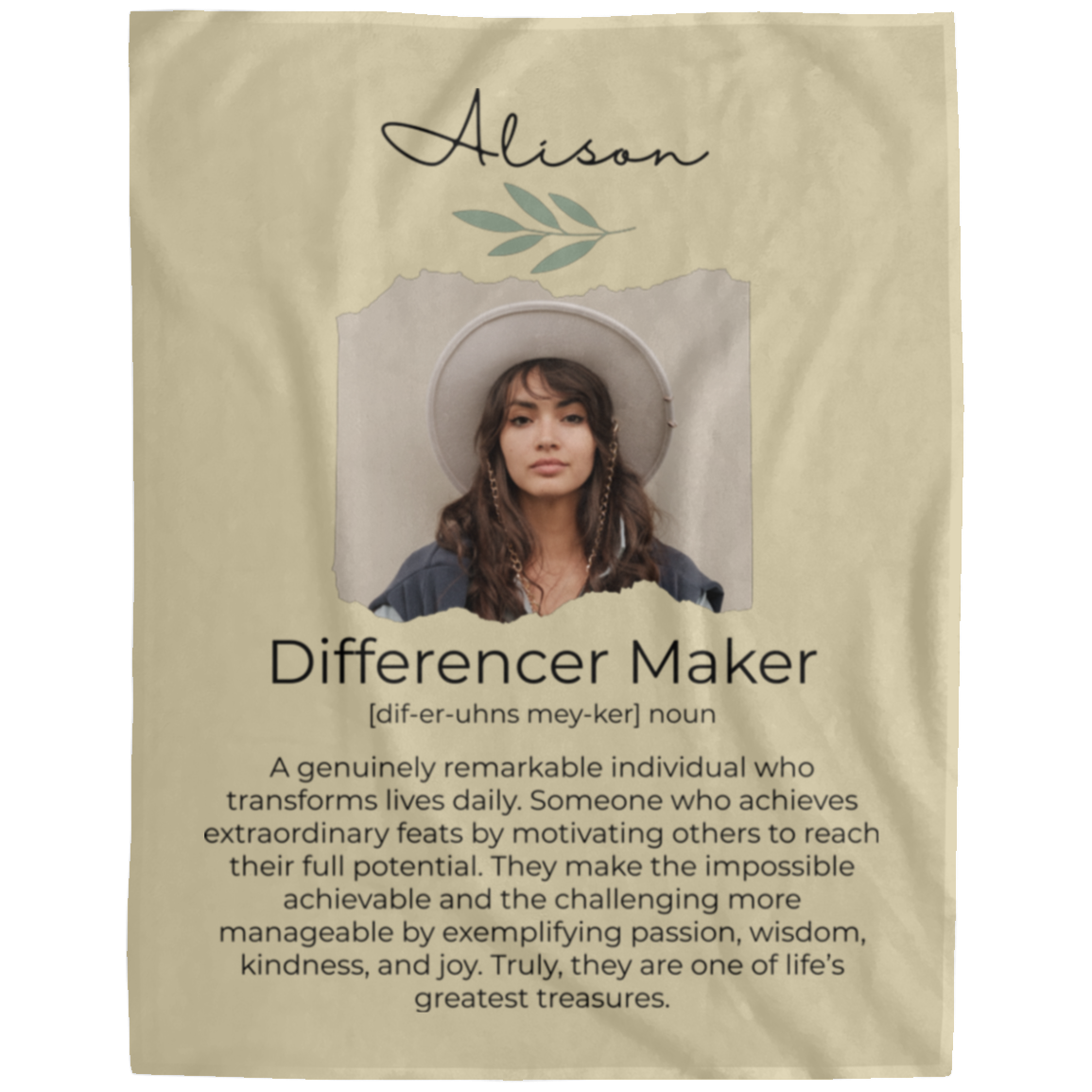 Personalized Photo Blanket – Inspirational Gift for Women