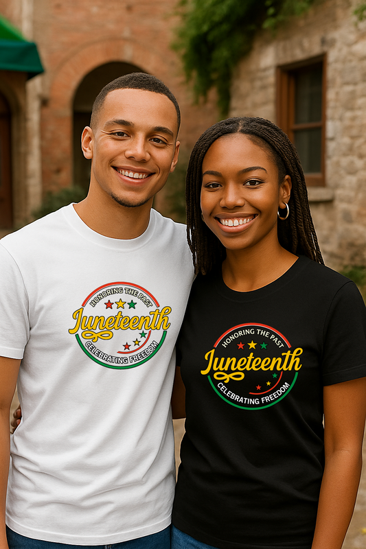 Juneteenth Star Circle Tee – Honor. Celebrate. Shine.