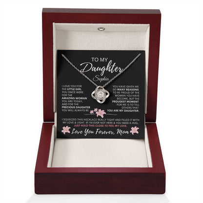 Personalized Proud You Are My Daughter, Necklace-W