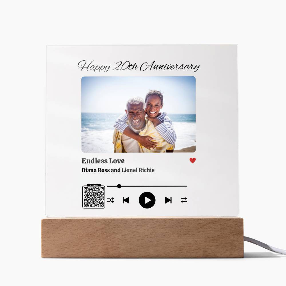 Personalized Song Acrylic Square Plaque - Say It With Ease