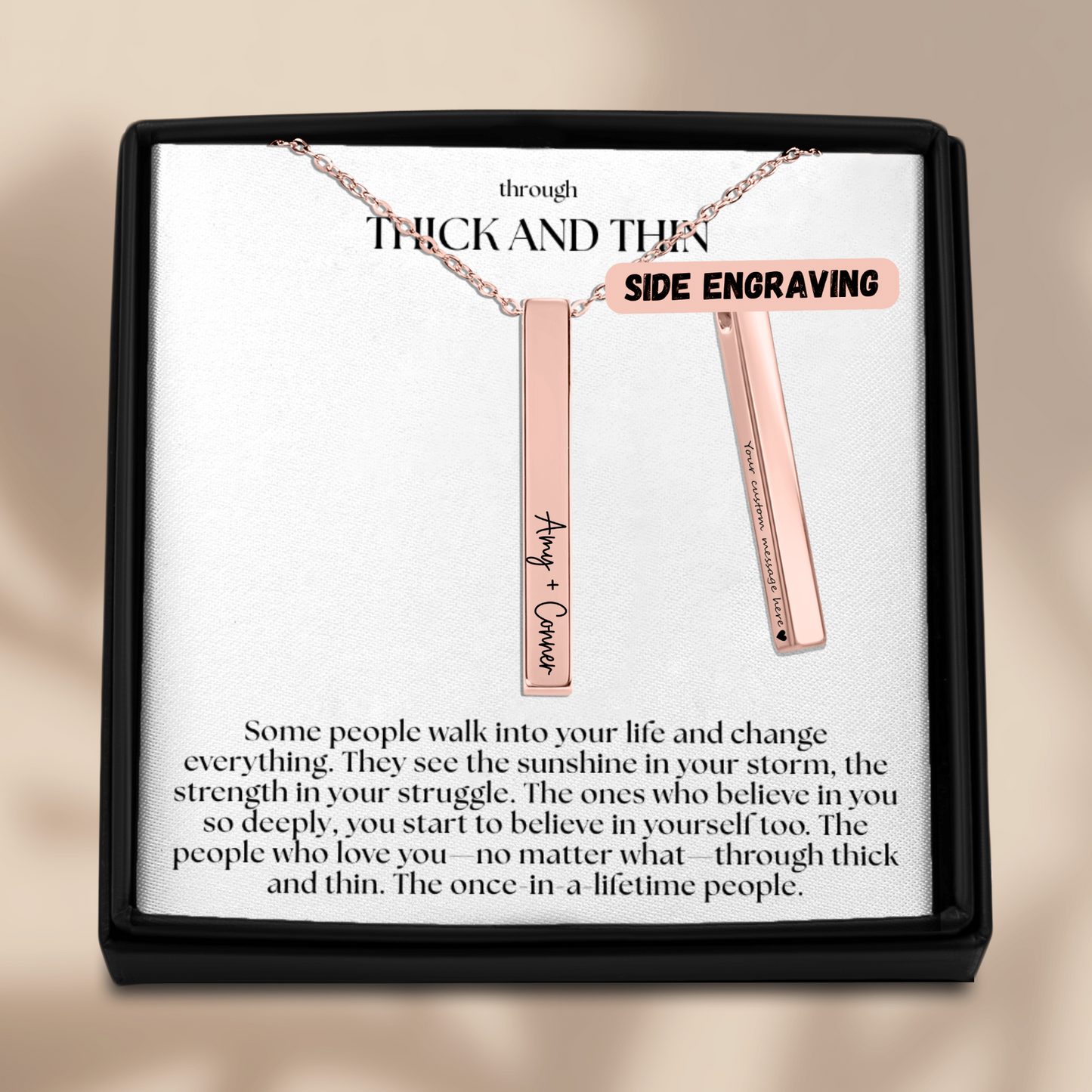 Through Thick and Thin Necklace