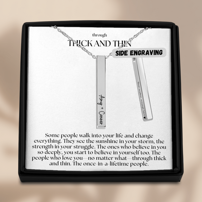Through Thick and Thin Necklace
