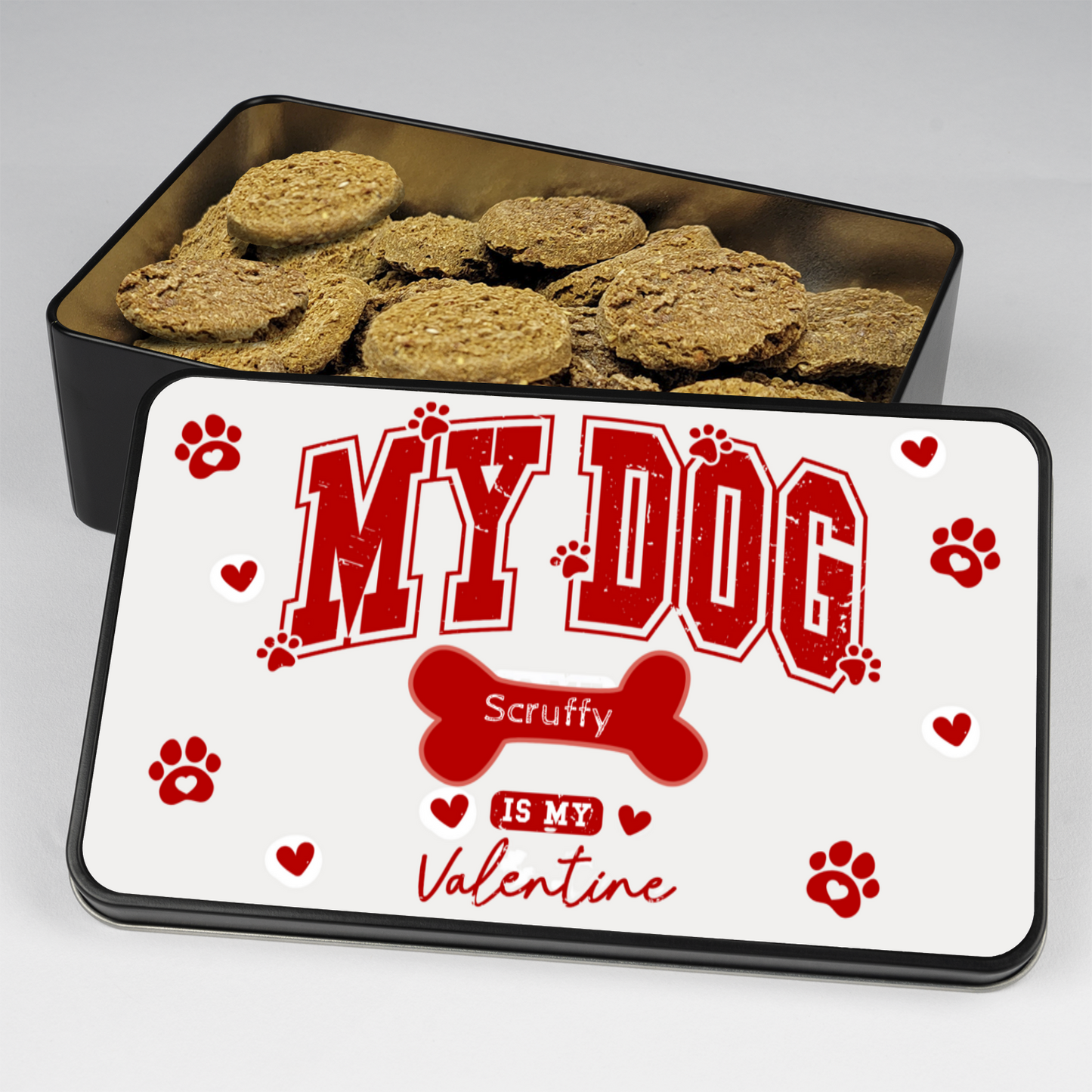 My Dog Is My Valentine Personalized Gourmet Dog Cookies