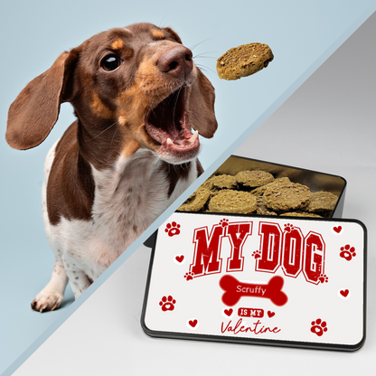 My Dog Is My Valentine Personalized Gourmet Dog Cookies