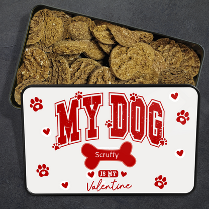 My Dog Is My Valentine Personalized Gourmet Dog Cookies