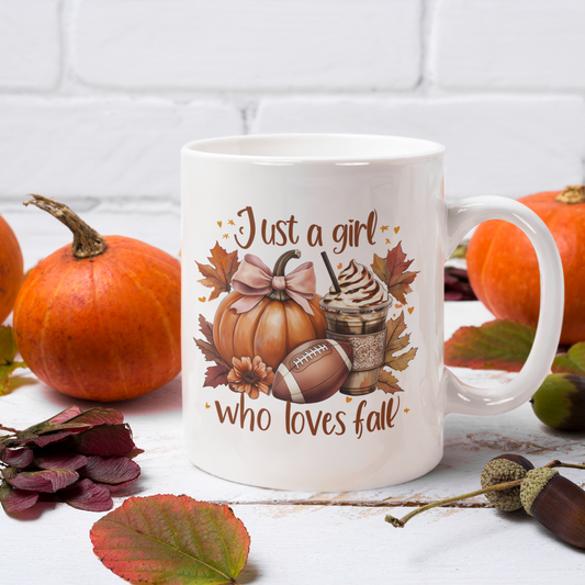 Just A Girl Who Loves Fall Mug