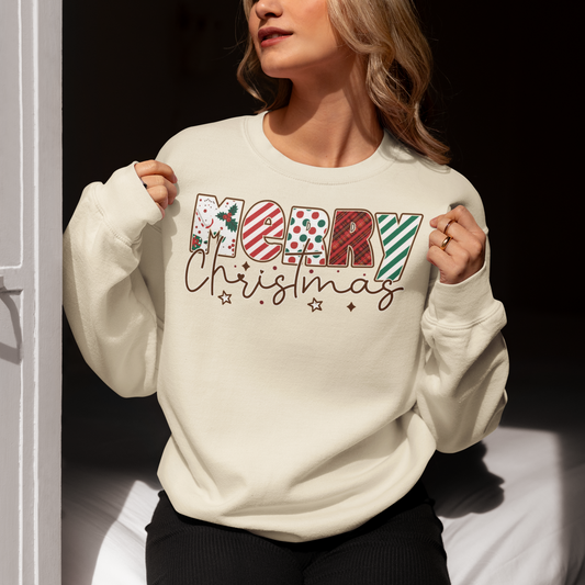 Merry Christmas Retro Sweatshirt/Hoodie