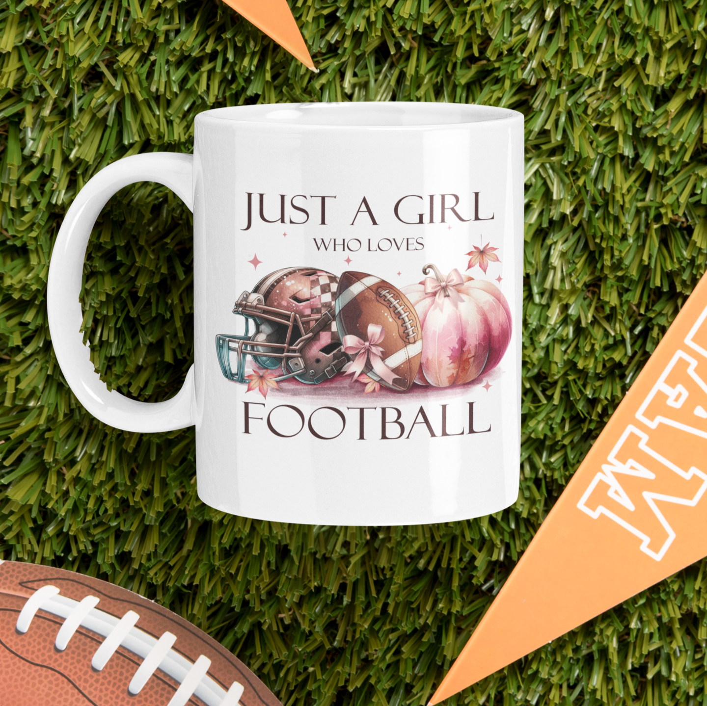 Just a Girl Who Loves Football  Mug