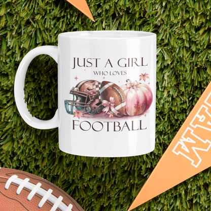 Just a Girl Who Loves Football  Mug