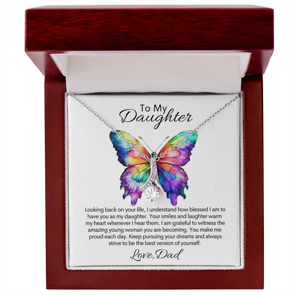 CYBER MONDAY SPECIAL Personalized To My Daughter - Alluring Beauty Necklace